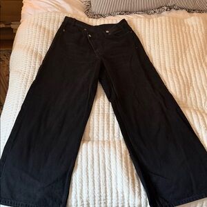 Zara Black Flare & Wide Leg Jeans